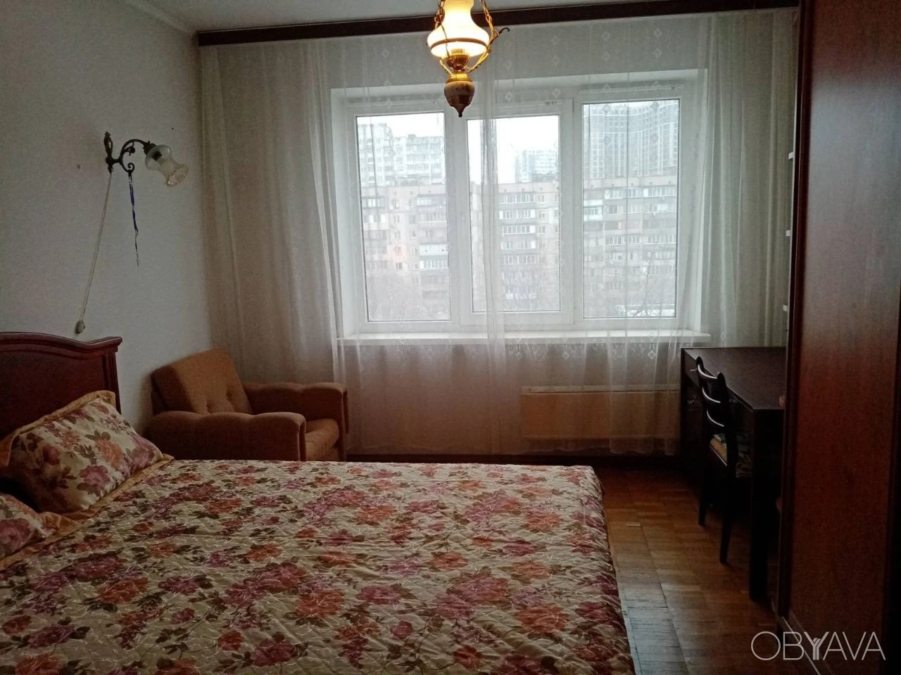 Rent 2-bedroom apartment, 9th floor, Bazhan 9, 4 minutes walk from Vyrlytsa metro