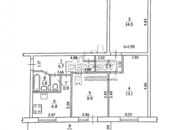 Продажа 3-комнатной квартиры на Днепровской набережной 9А