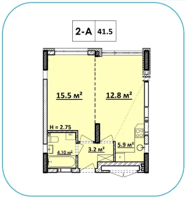Sale of a 1-bedroom apartment 41 sq m in Pushcha-Vodytsia, Kvitka Tsik 32 Street
