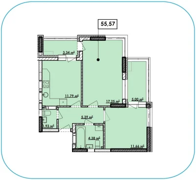 ПРОДАЖ. Чудової 2-кімнатної квартири 55 м² в Пуща-Водиці | в