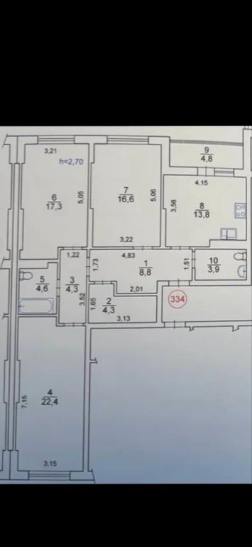 Продаж 3-кімнатній квартири в ЖК «Багговутівський», Держпрограми