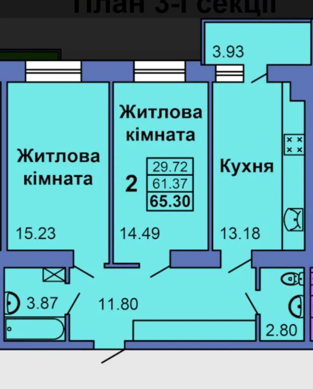 Продаж квартири. Новобудова