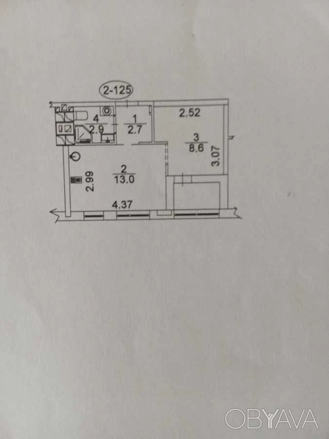 2-комнатная квартира, 33.00 кв.м