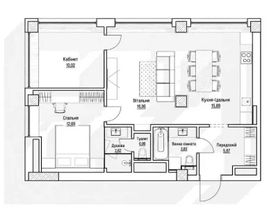 Apartment. Antonovicha st.