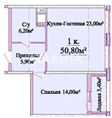 Таирово/ЖК Омега. Стильная квартира 52 м с дорогим современным.