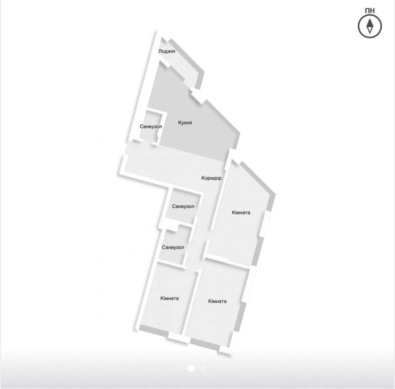 ПРОДАЖ / Квартира, 3 кімнати, ЖК "Зарічний"