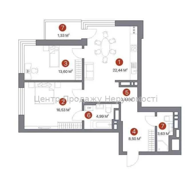Продаж квартири в ЖК 7 Kvartal