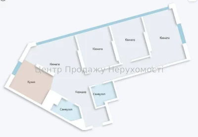 Продажа 3-комнатной квартиры в ЖК "Salut", Киев