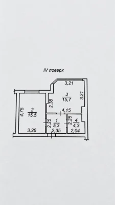 One-bedroom apartment 41 sq m, Levitan Street | Programs - storage room included