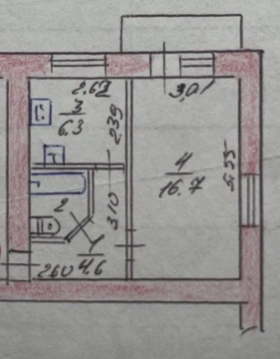 Apartment for Sale, Stalivariv, gas column