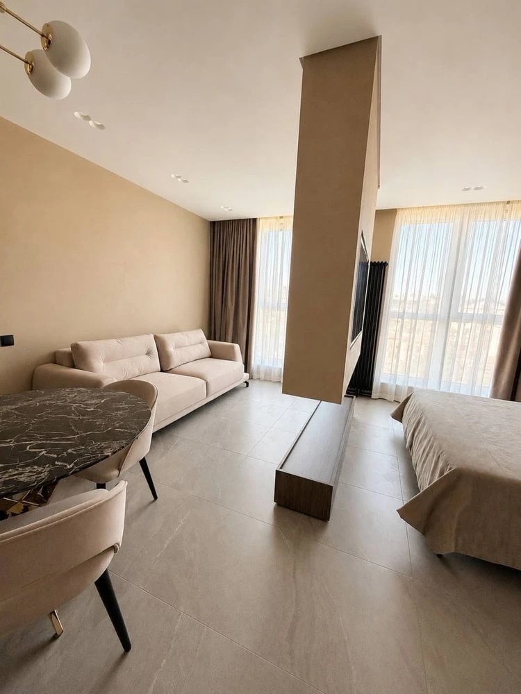 Sale of a 1-bedroom apartment in the Mont Blan residential complex with renovation (new building, N