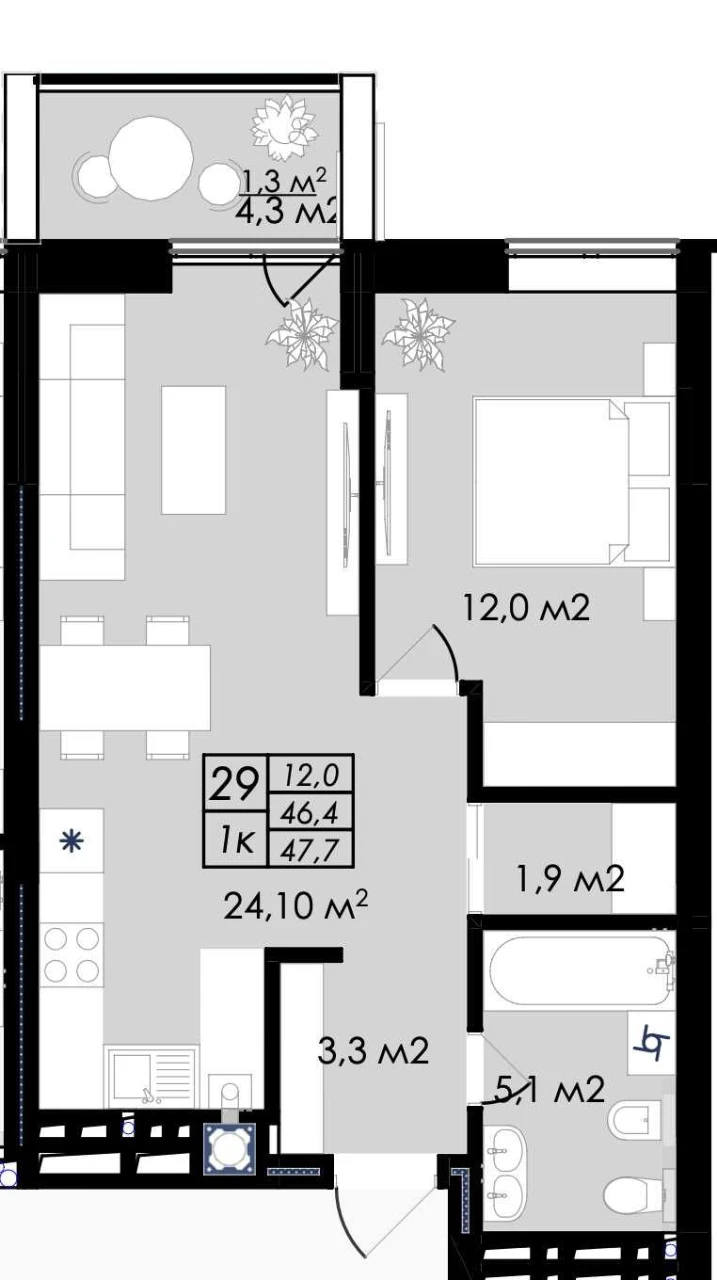 No Commission. Sale of apartment in the Prostir residential complex. Premium class.