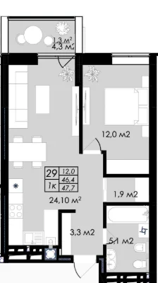 No Commission. Sale of apartment in the Prostir residential complex. Premium class.