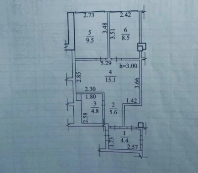 ЖК Comfort City Рыбинский Квартира 2 ком 45м2 ГАГАРИНА ЖК Ко