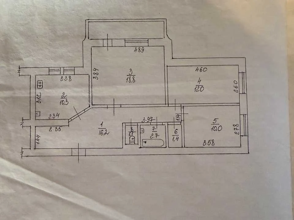 Apartment. Heroiv Dnipra Street, Mytnitsa District