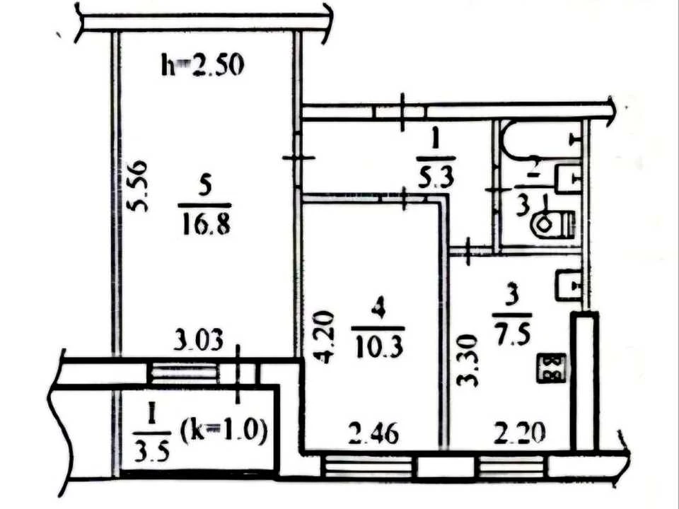 Apartment. Dnipro, Tereshchenkivska st.