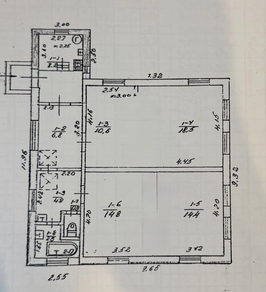 Sale of a one-story house 81.9 sq.m. in a prime location, in Podil.