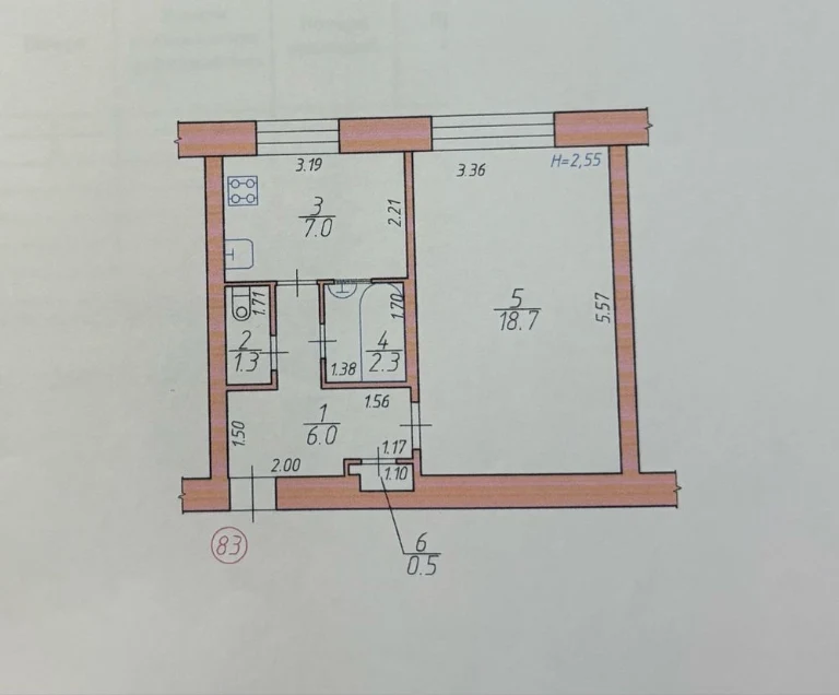 One-bedroom apartment