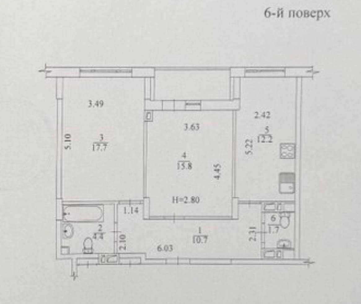 Best layout in "Prolisk" residential complex! Sale of a 2-bedroom apartment 65 sq.m