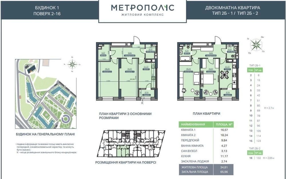 Best price! Apartment in Metropolis residential complex, Zabolotnogo 1
