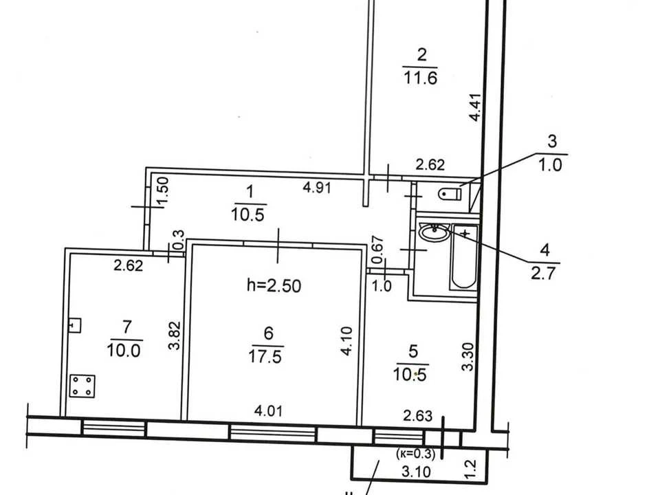 Apartment. Дніpro, Topolyna st.
