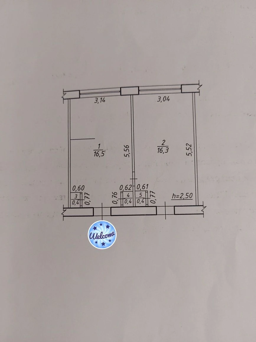 2 кімнати в гуртожитку, 34м² загальна, Хімік