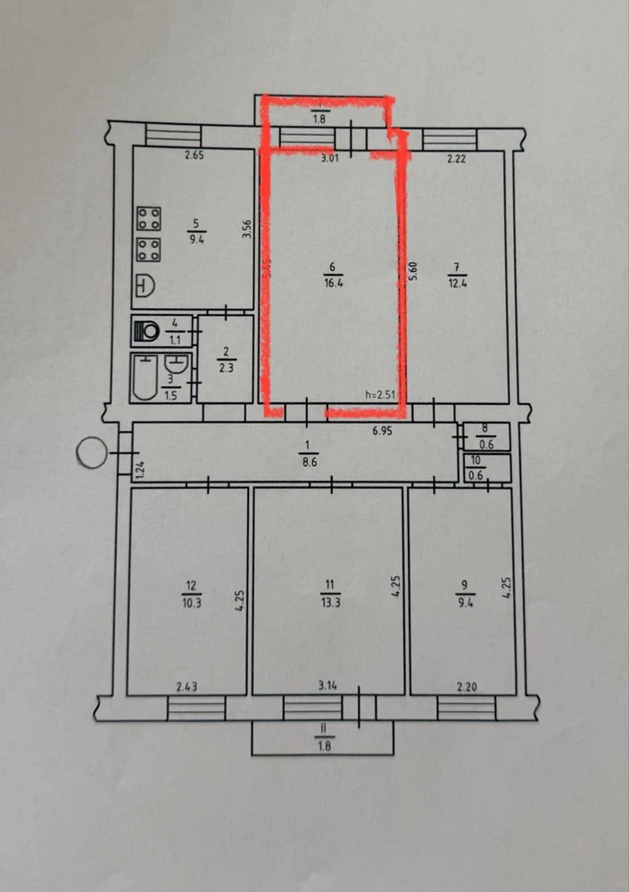 Sale of a room, 16.4 m2, Vyshorodska Street, 50B, Obolon!