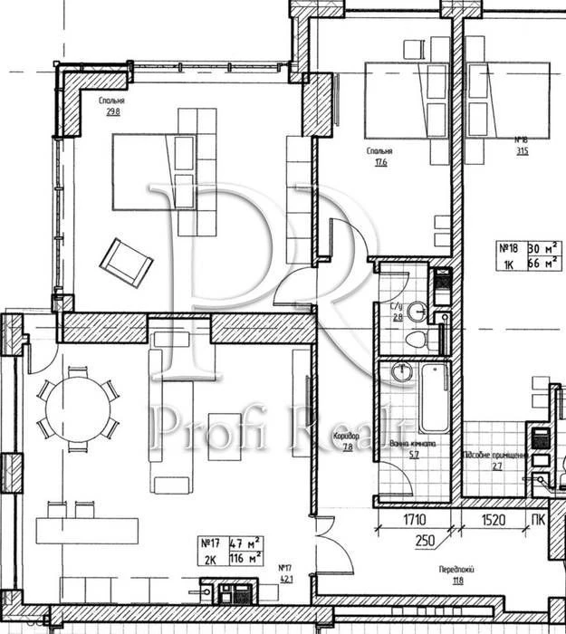 2-room apartment for sale Metropole/Velyka Vasylkivska/Center