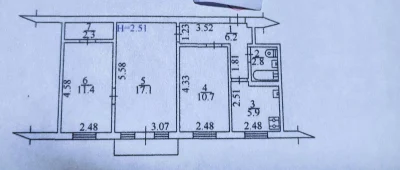 Продаю 3-комнатную квартиру на Туполева 15Б