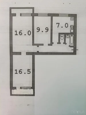 3-комнатная квартира, 61 кв.м