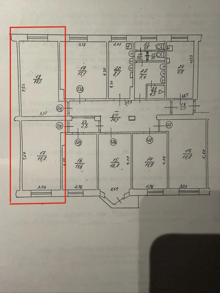 Sale of 2 rooms in a dormitory in the PZR area