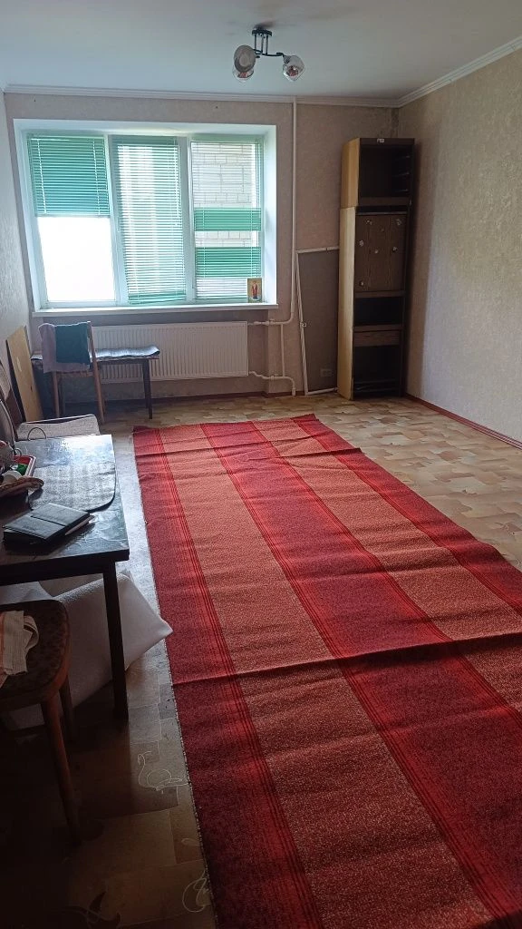 Room in a dormitory. Private bathroom.