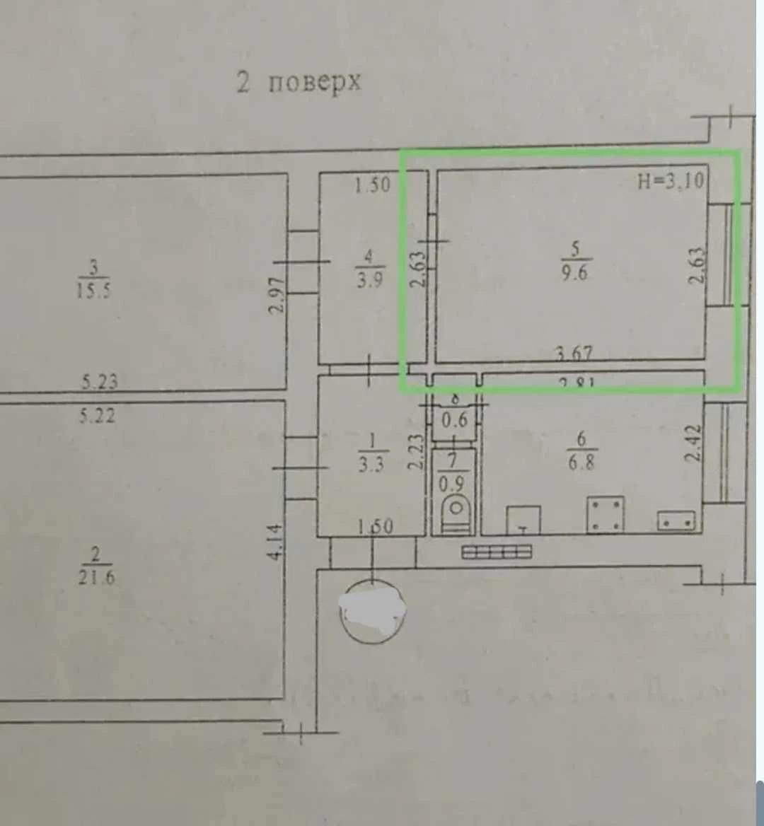 For Sale: Room in a communal apartment in the center of Odesa