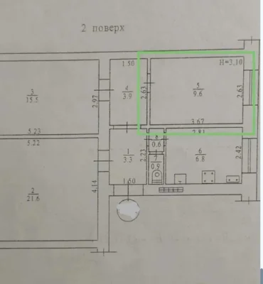 For Sale: Room in a communal apartment in the center of Odesa