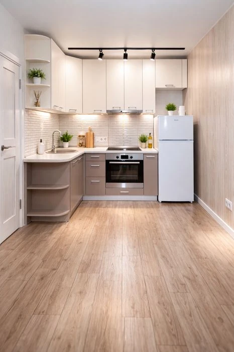 A 41 m² European-style two-room apartment with a view in a newly built building with a generator