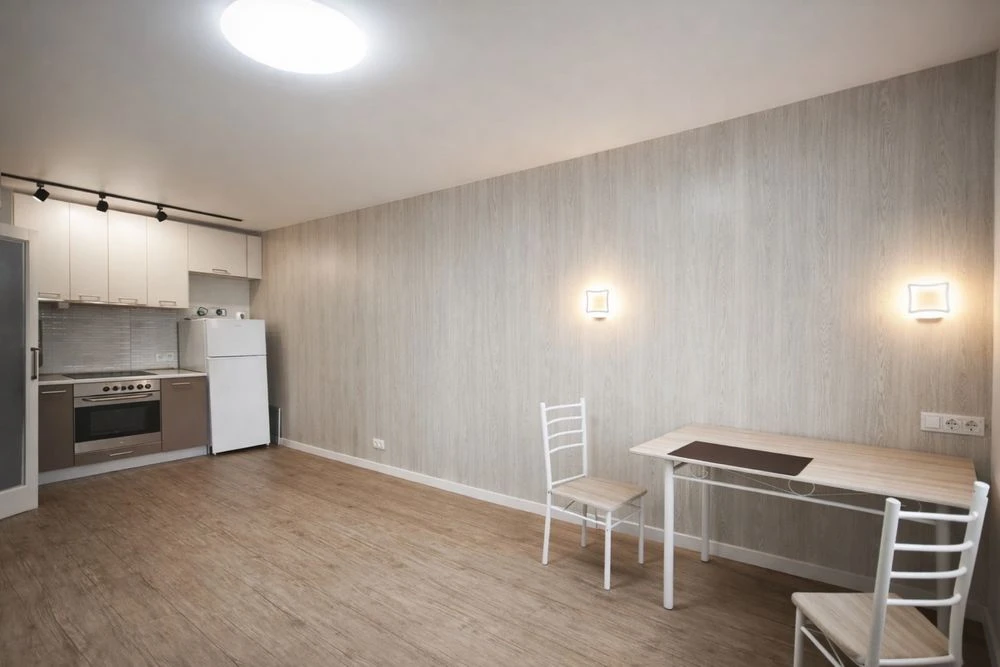 A 41 m² European-style two-room apartment with a view in a newly built building with a generator