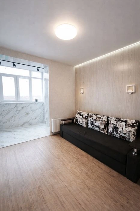 A 41 m² European-style two-room apartment with a view in a newly built building with a generator