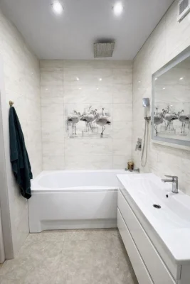 A 41 m² European-style two-room apartment with a view in a newly built building with a generator