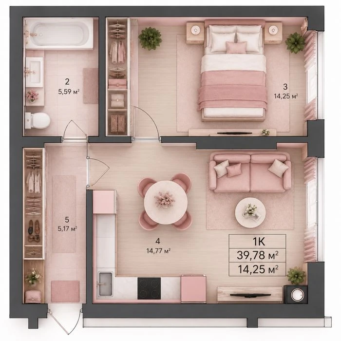 1.5k apartment in a modern residential complex! Underfloor heating included in the price!