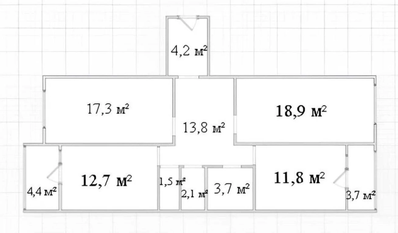 Продажа 3-комнатной квартиры в г. Тульчин, ул. Леонтовича