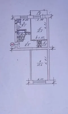 Продам 2кім квартиру індивідуальне опалення