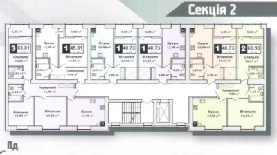 1-bedroom apartment in a new residential complex from Lutsksantechn монтаж