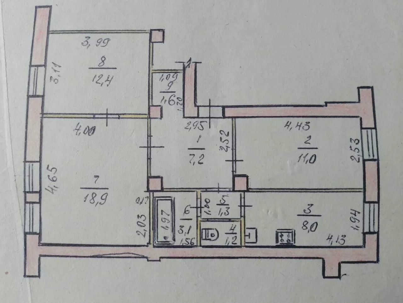 For sale, spacious 3-bedroom apartment!