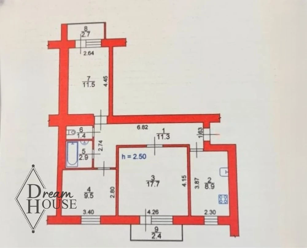 Sale of a 3-room apartment