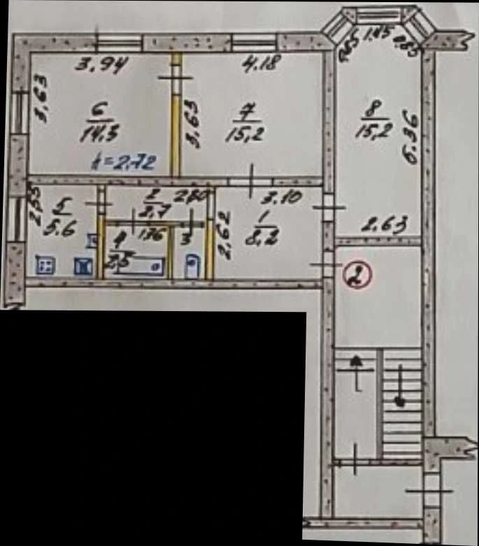 Three-bedroom apartment