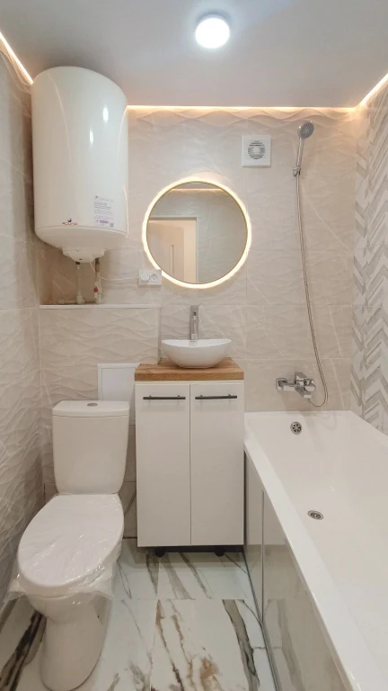 Sale of 2-bedroom apartment with new renovation, furniture/equipment, independent heating
