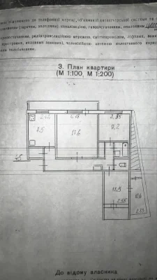 4 room apartment with individual gas heating on Left Bank