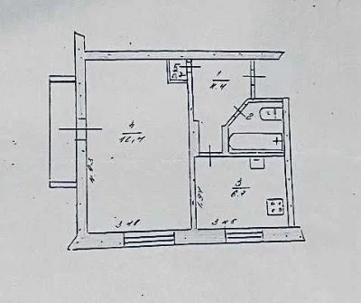 1-room, 2/9 Left Bank 2nd district, Metalurgov Street, Sunny