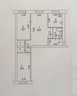 Продам 3х.ком.квартиру1/5!