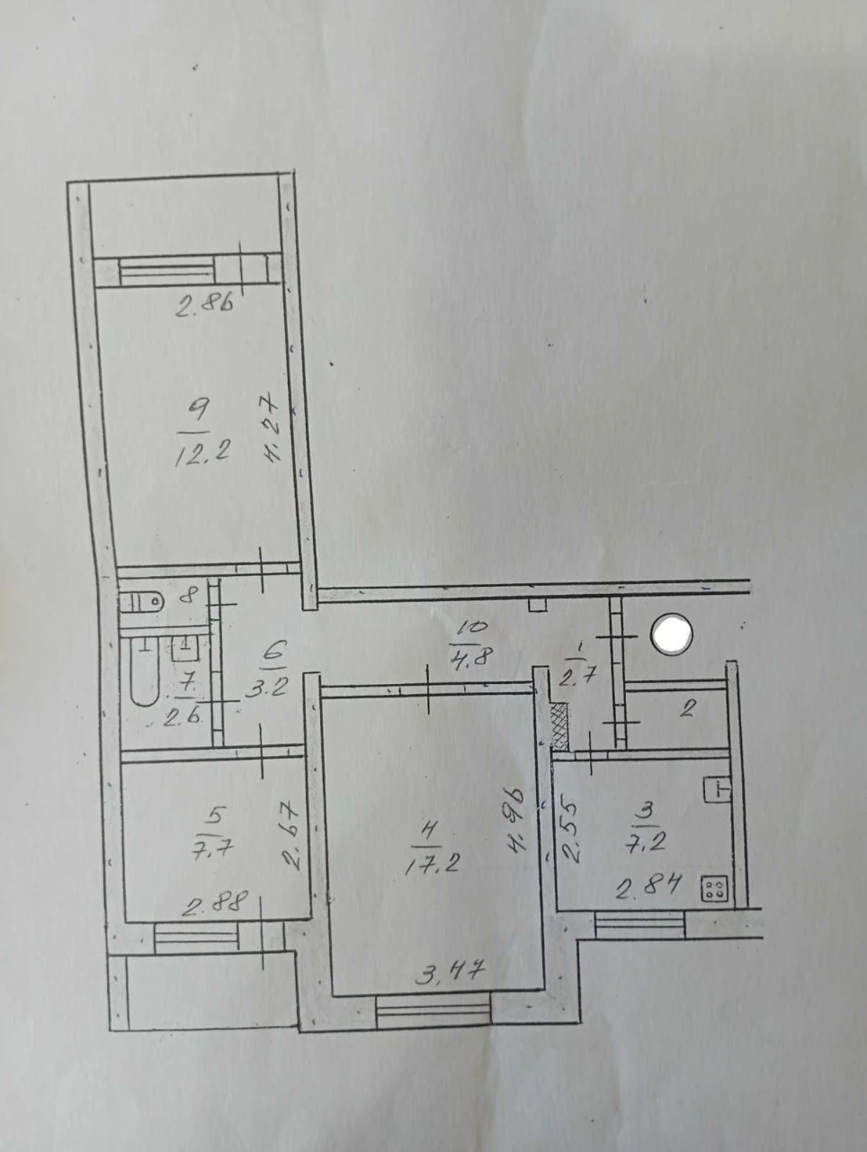 Продам 3-ком Левый Берег 5этаж мебель и техника, без долгов.